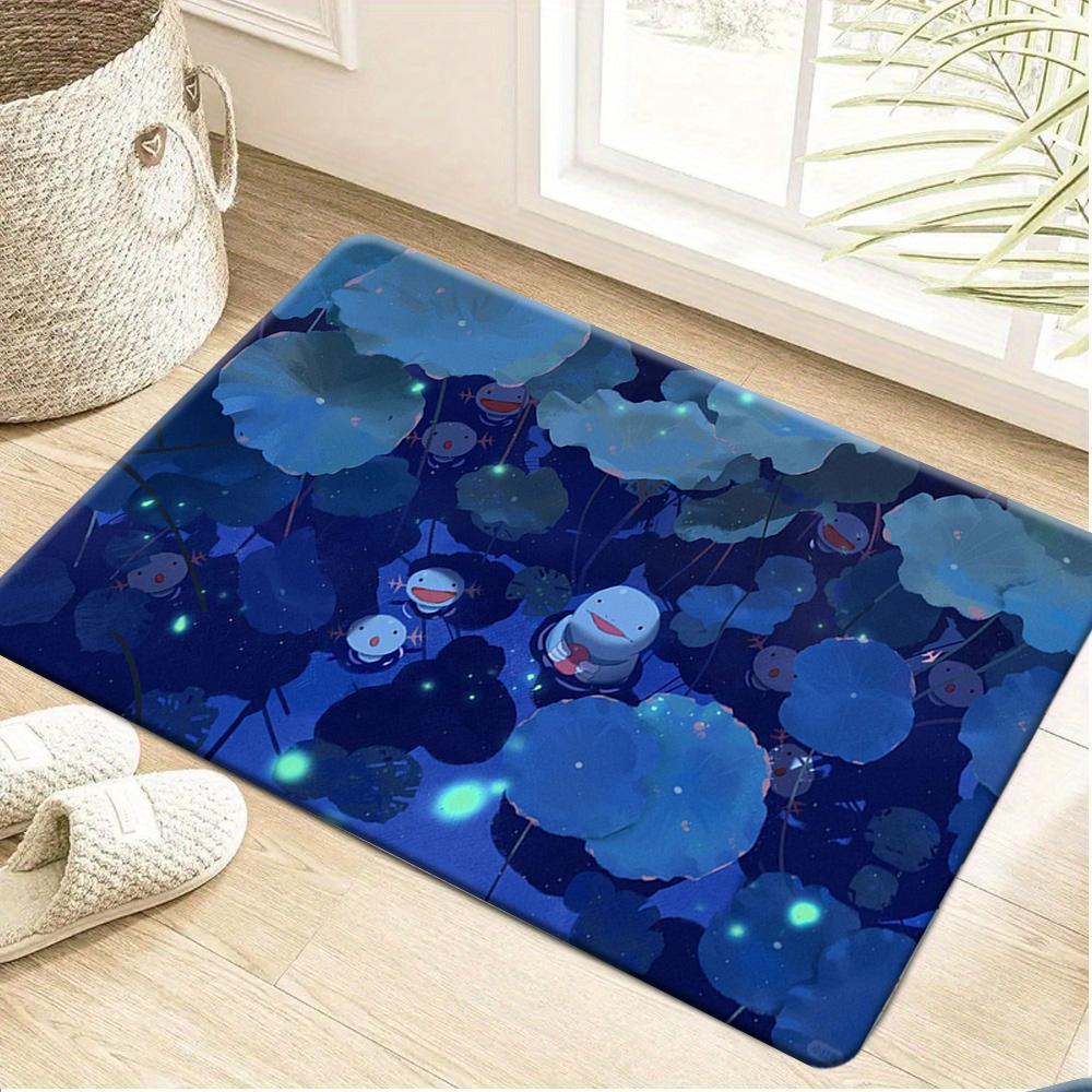 Purple Moonlight Mermaid Ghost Ship Ocean Print Non-Slip Floor Mat Doormat 40x60cm