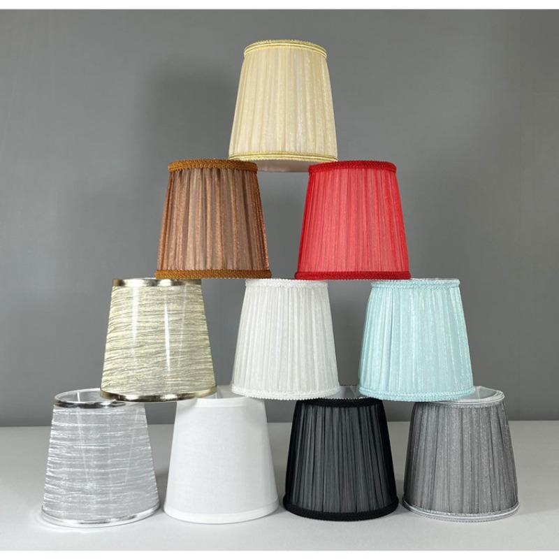 E14/E27/Clamp Fabric Lamp Shade Lighting Accessories for Home Office Decor Hotel Bedroom Bedside Floor Lamp Shell Cover