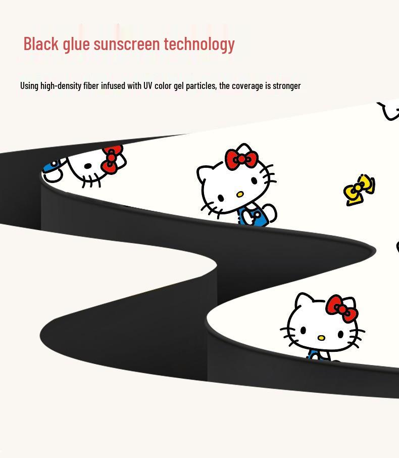 Sanrio Hello Kitty Umbrella - Cute Dual-Use for Sun and Rain, Ideal for Women and Students