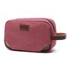Casual Canvas Thick Bag Solid Color Portable Coin Purse Storage Bag Makeup Pouch