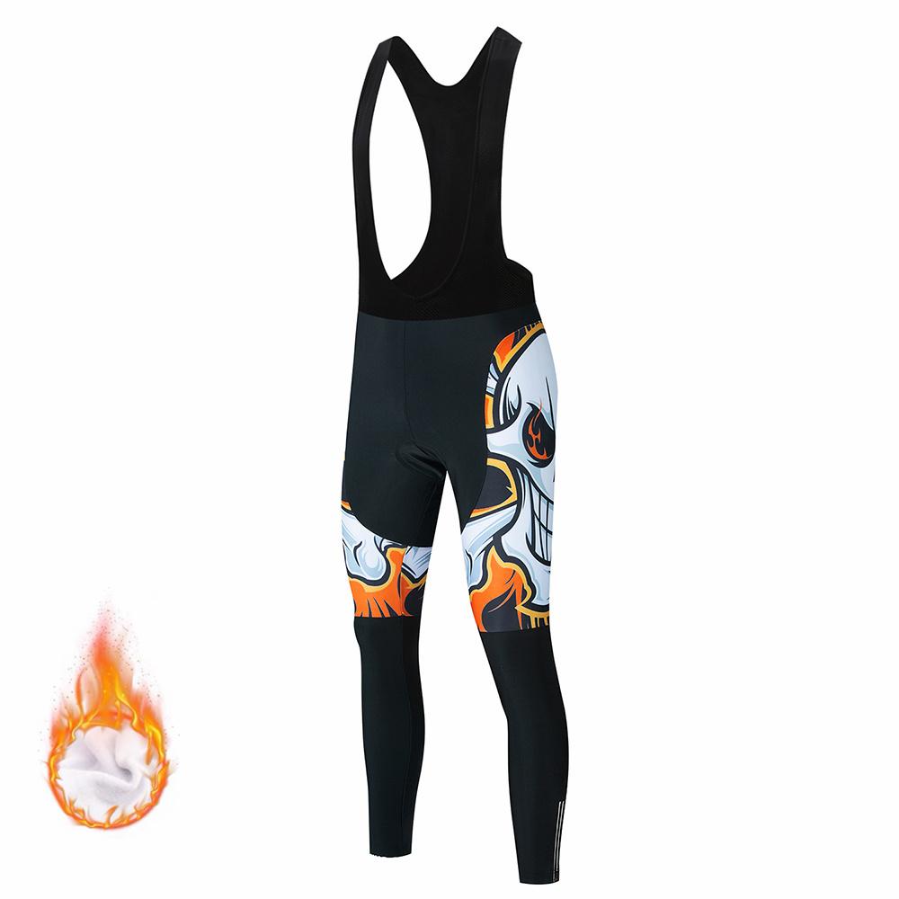 2026 Winter Velvet Warm Skull Pattern Winter Cycling Clothing Thermal Fleece Bicycle Jersey Set MTB Clothes Road Bike Uniforme Ropa Maílllot Ciclismo