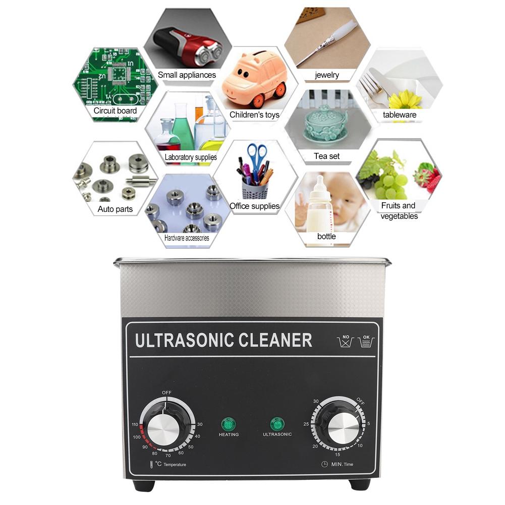 3.2L Professional Ultrasonic Cleaner Jewelry Watch Parts Shaver Cleaning MachineEU Plug 220-240V