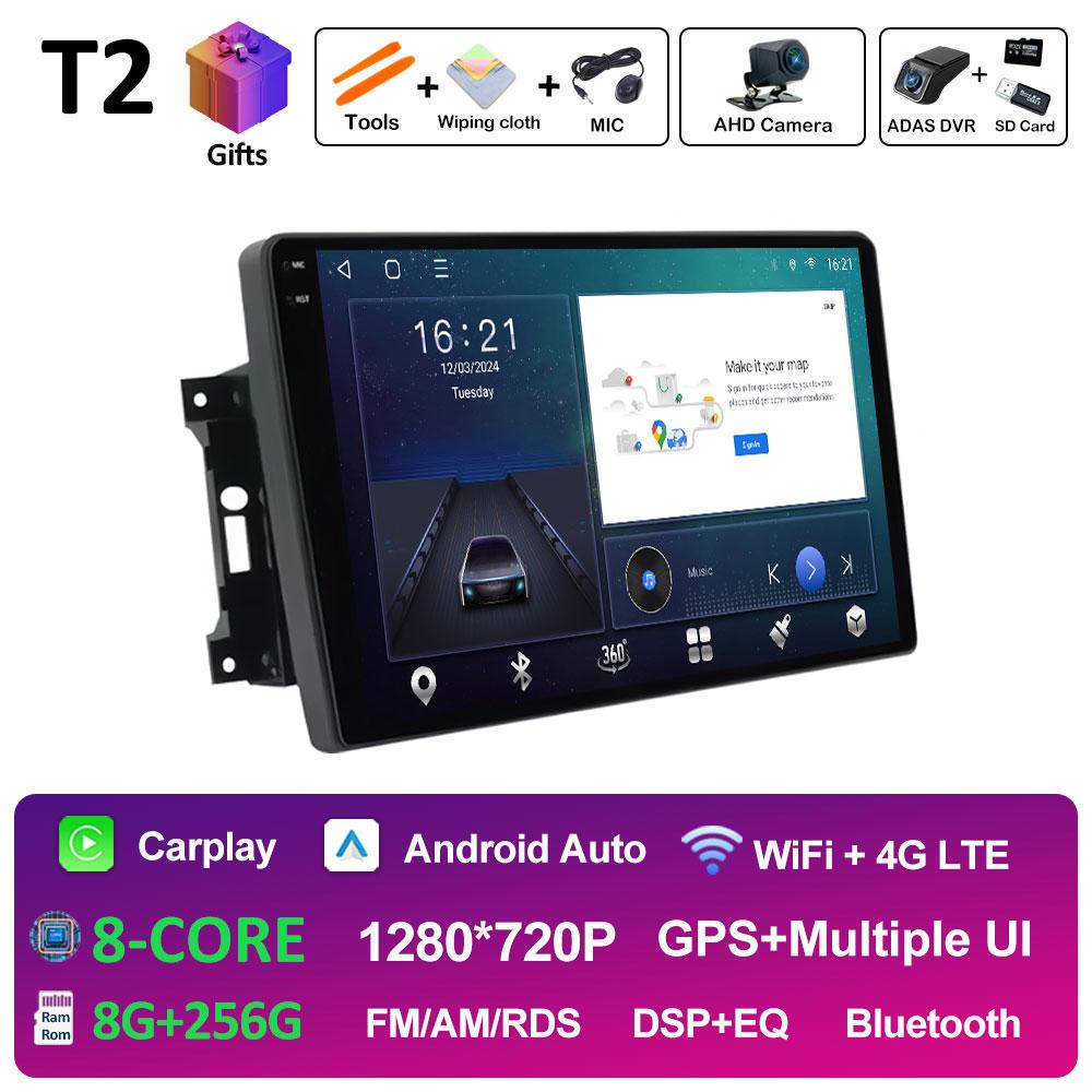 For Jeep Wrangler 3 JK 2007 2008 2009 2010 - 2018 Android 14 Wireless Carplay GPS Navigation Bluetooth Smart System Accessories