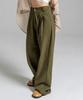 Pandora Fit [Wide] Buckle Jeans Khaki