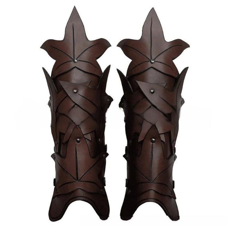 1 Pereche Apărătoare Braț Gotică Ajustabilă Cosplay Mănuși de Braț Medievale pentru Bărbați Femei Vintage Joc de Rol Petrecere Armură Apărătoare Braț