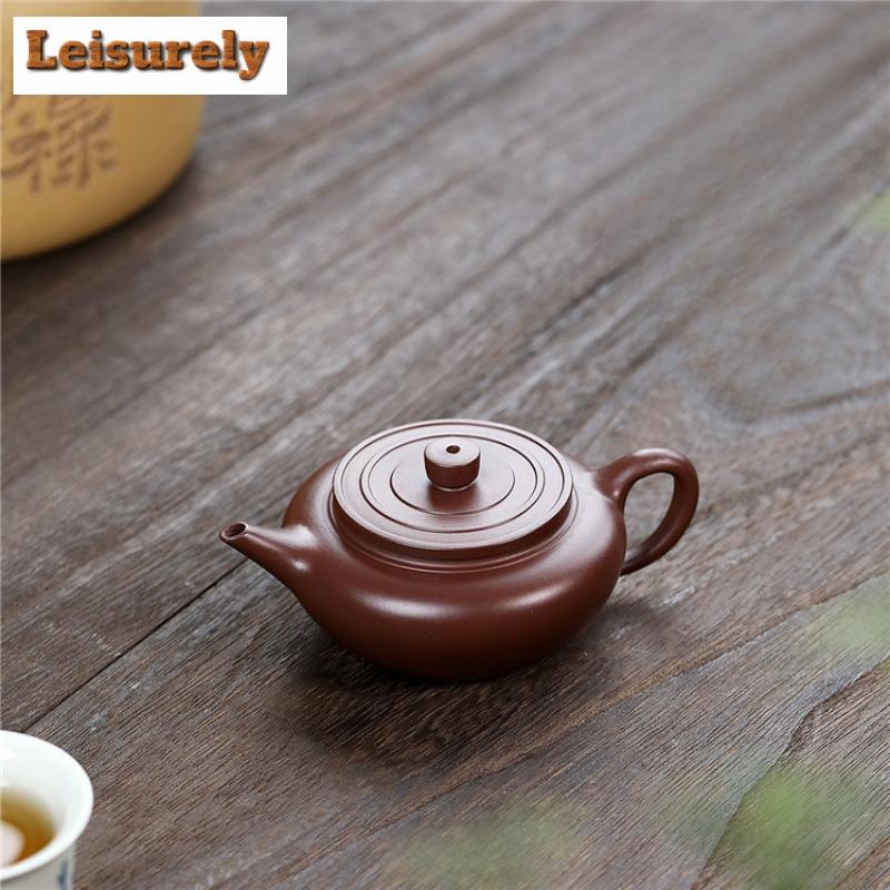 140ml Boutique Yixing Purple Clay Teapot Handmade Beauty Pot Raw Ore Purple Mud Kettle Chinese Zisha Tea Set Collection Supplies
