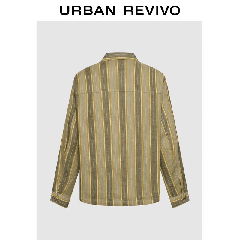 

UR Men s Casual Color Block Stripe Linen Jacket UMF150052 S