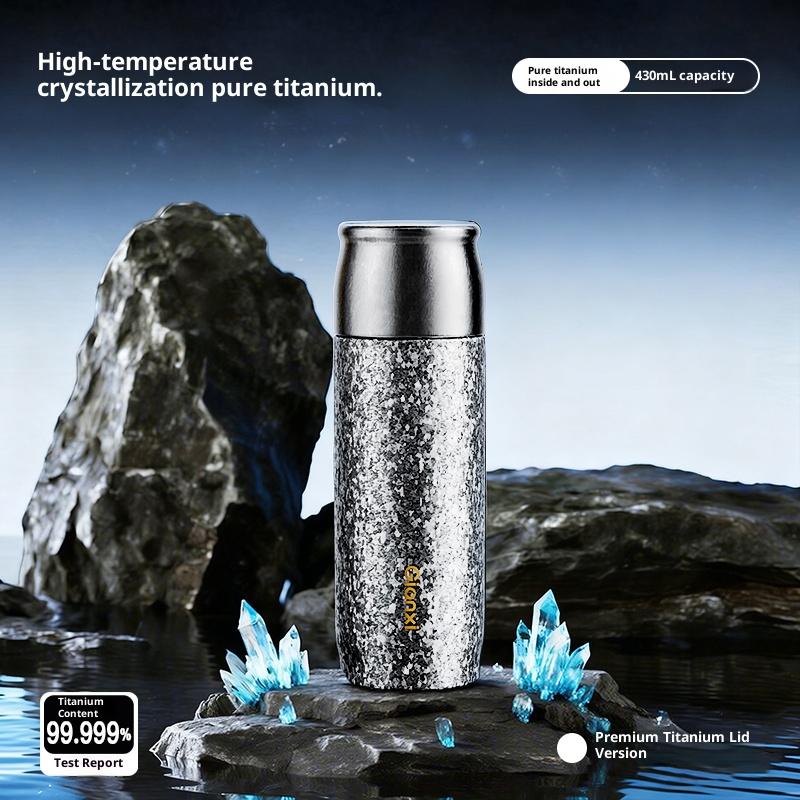 

Gianxi Pure Titanium Insulated Cup Tea Water Separation Cup Men S And Women S High-End Titanium Cup Portable Braising Tea Cup 430ml