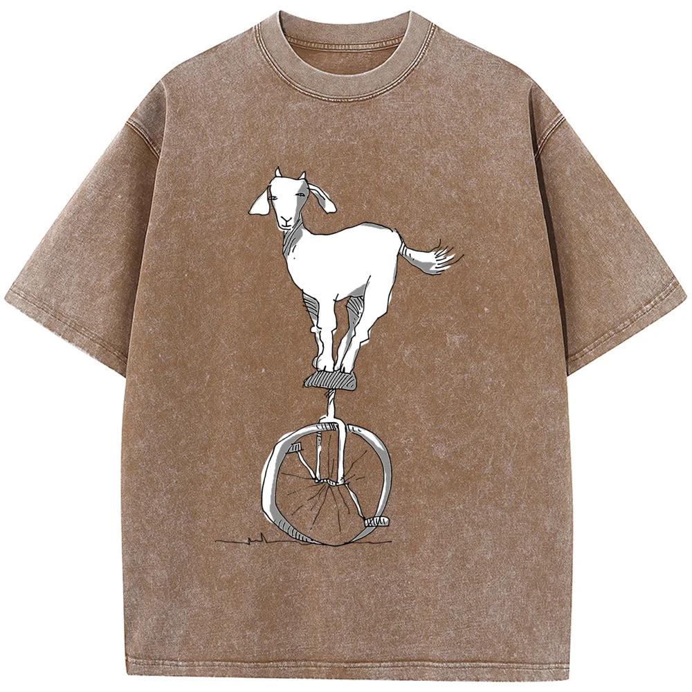 T-shirt unisexe vintage années 90 délavé vieilli T-shirts décontractés respirants unisexes T-shirt unisexe vintage années 90 délavé vieilli