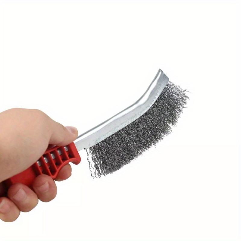

Sturdy Wire Hand Brush with Bristles for Removing Rust, Paint, And Metal One Size оранжевый