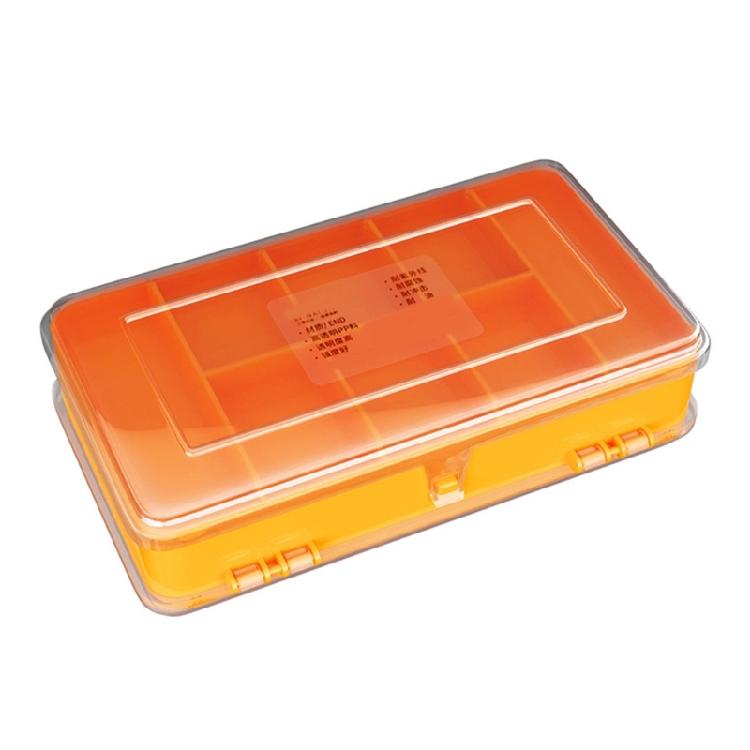 

Flexible Compartment Plastic Storage Box Container with Removable Dividers for Easy Organization Electronic Parts Crafts 1 жёлтый