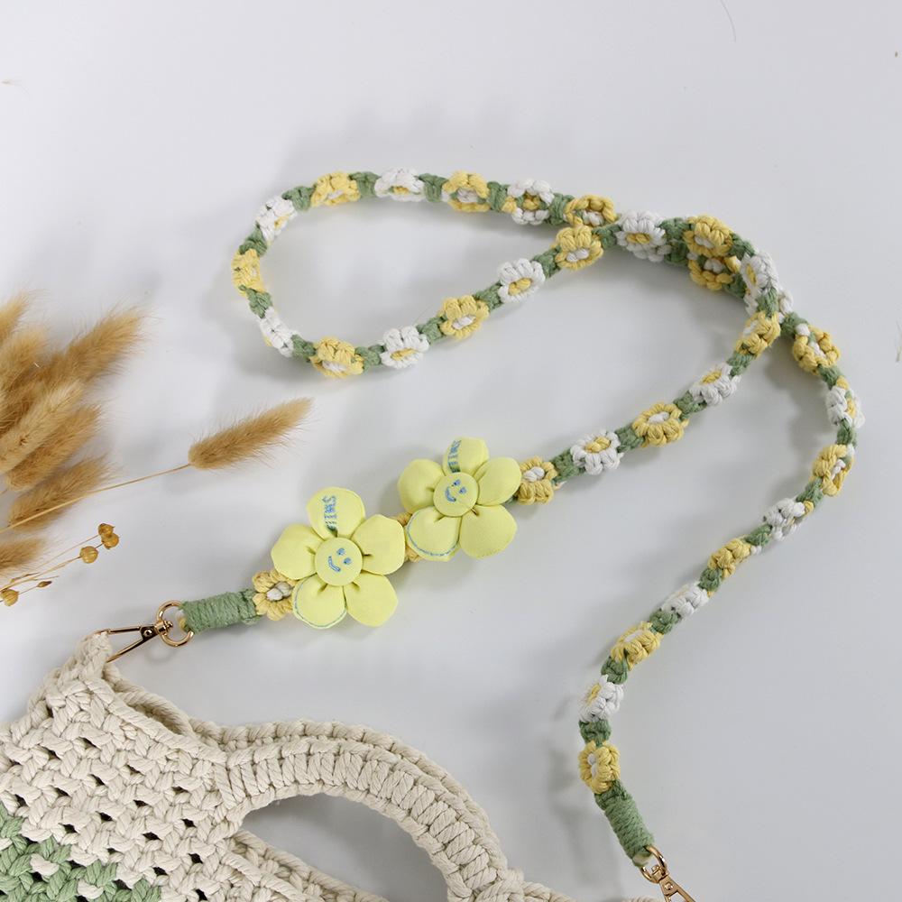 Bohemian Daisy Flower Woven Phone Lanyard - Colorful, Fashionable & Versatile