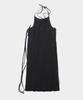 Place Studio Wrinkle See-Through Strap Sleeveless Layered Long Dress _ 2 Colors
