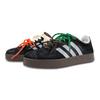 adidas Neo Vl Court Slip Resistant Abrasion Resistant Low Top Skateboard Shoes Unisex Black Silver HQ1802(Team116-ad)