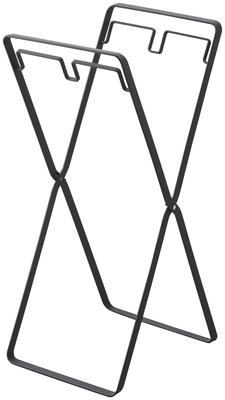 Yamazaki Jitsugyo 5713 Plastiktüten, 2 Reihen, 30 l, Müllsackständer, schwarz, B23 x T29 x H54 cm, Turm-Mülleimer, Plastiktütenständer, 5713 & ca.. (Wenn