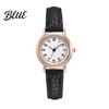 Lightweight Ladies Watch Women Round Dial with Faux Leather Strap