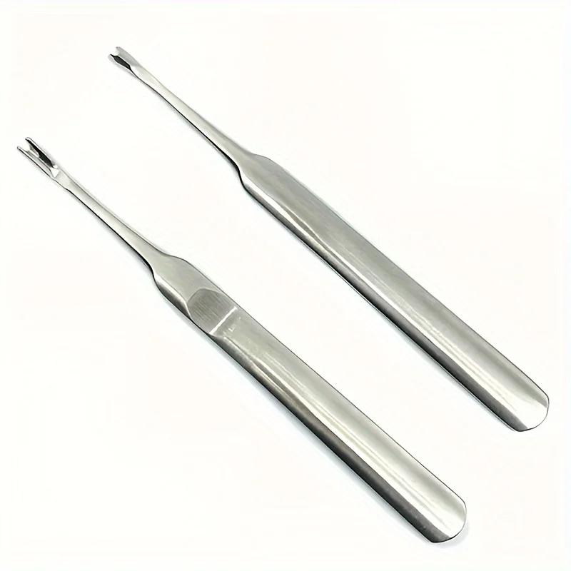 Cuticle Remover Dead Skin Pusher Surgical Grade Stainless Steel Nail Art Manicure Tools Scraper Nail Cleaner Trimmer