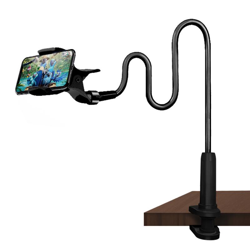 Mobile Phone Holders Long Arm Flexible Mobile Mount Stand Lazy Bracket Neck Cell Phone Holder Stand for Phone чёрный