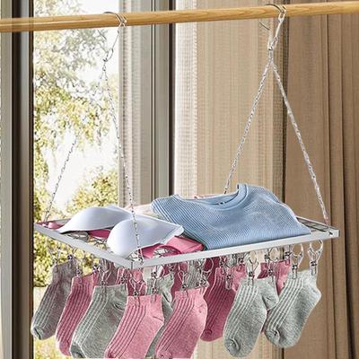 Drying Rack Underwear Hanging Clip Sturdy Multifunction Sock Hanger Laundry for Towel
