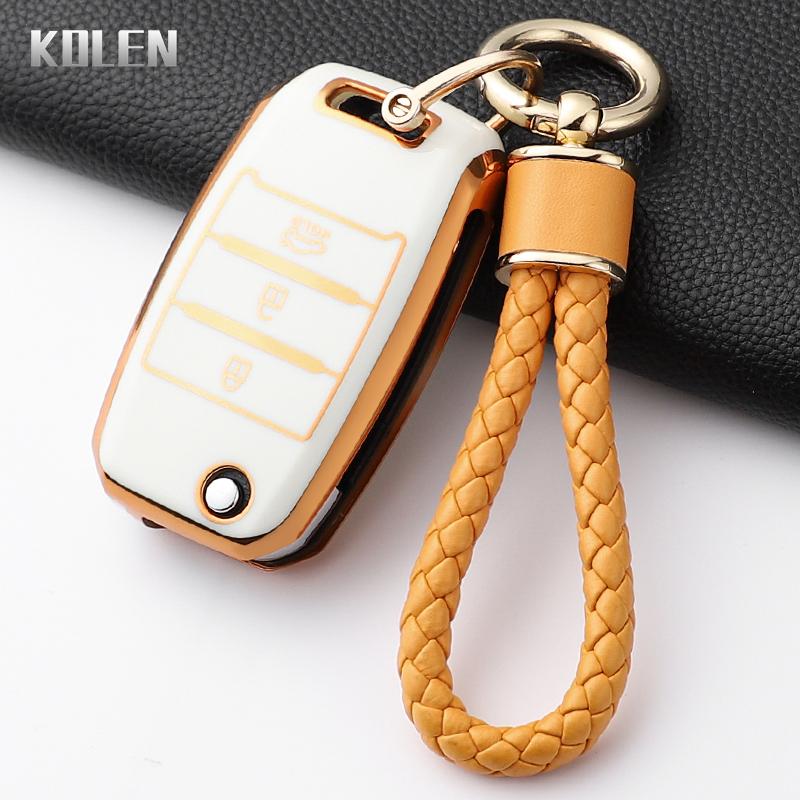 Fashion Tpu Car Folding Key Case Cover For Kia Rio 3 K2 Ceed Cerato K3 K5 Sorento Sportage Soul K4 Picanto Optima Forte Stinger