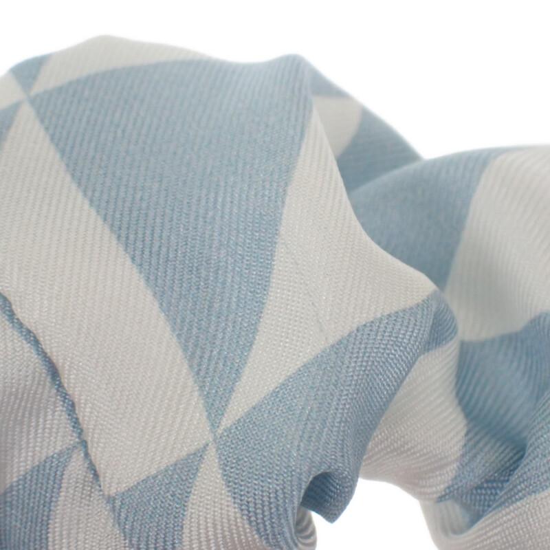 PRADA  1IF015_2DTP_F0X24 hair accessory blue/white silk Women