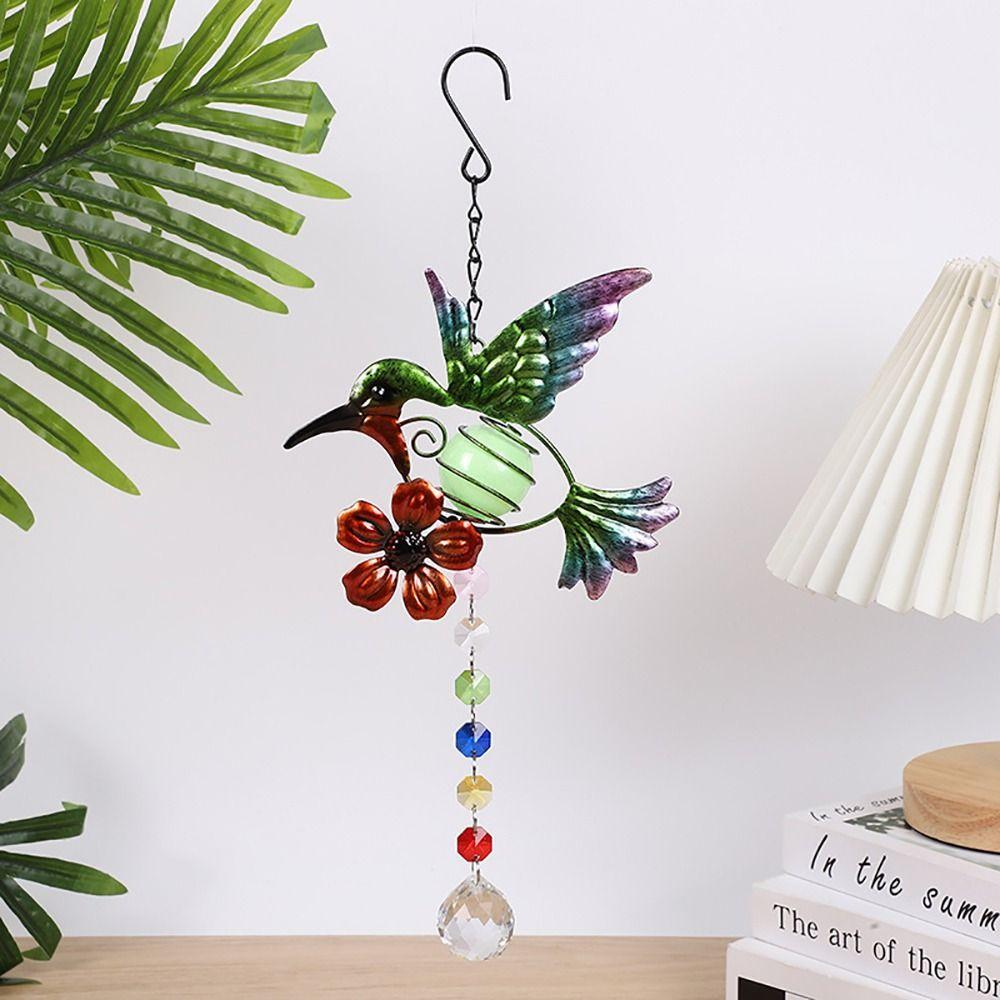 

Fashion Crystal Home Decor Handicrafts Wind Chime Bird Hanging Bell Wind Bell