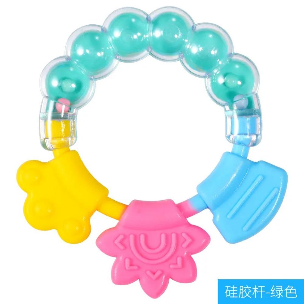 Baby Soft Rubber Rattle Fruit Style Teether Toy Newborn Food Grade Silicone Teethers Infant Training Bed Toy Kids Chewing Toys