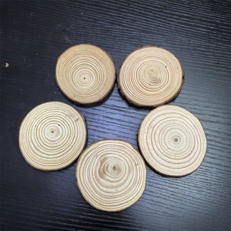 Log Slice Background Wall Décor for Children's DIY Creative Kindergarten Art