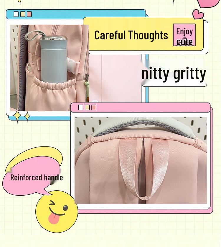 2025 Wear-Resistant Large Capacity Transparent Ita Backpack for Middle School Girls