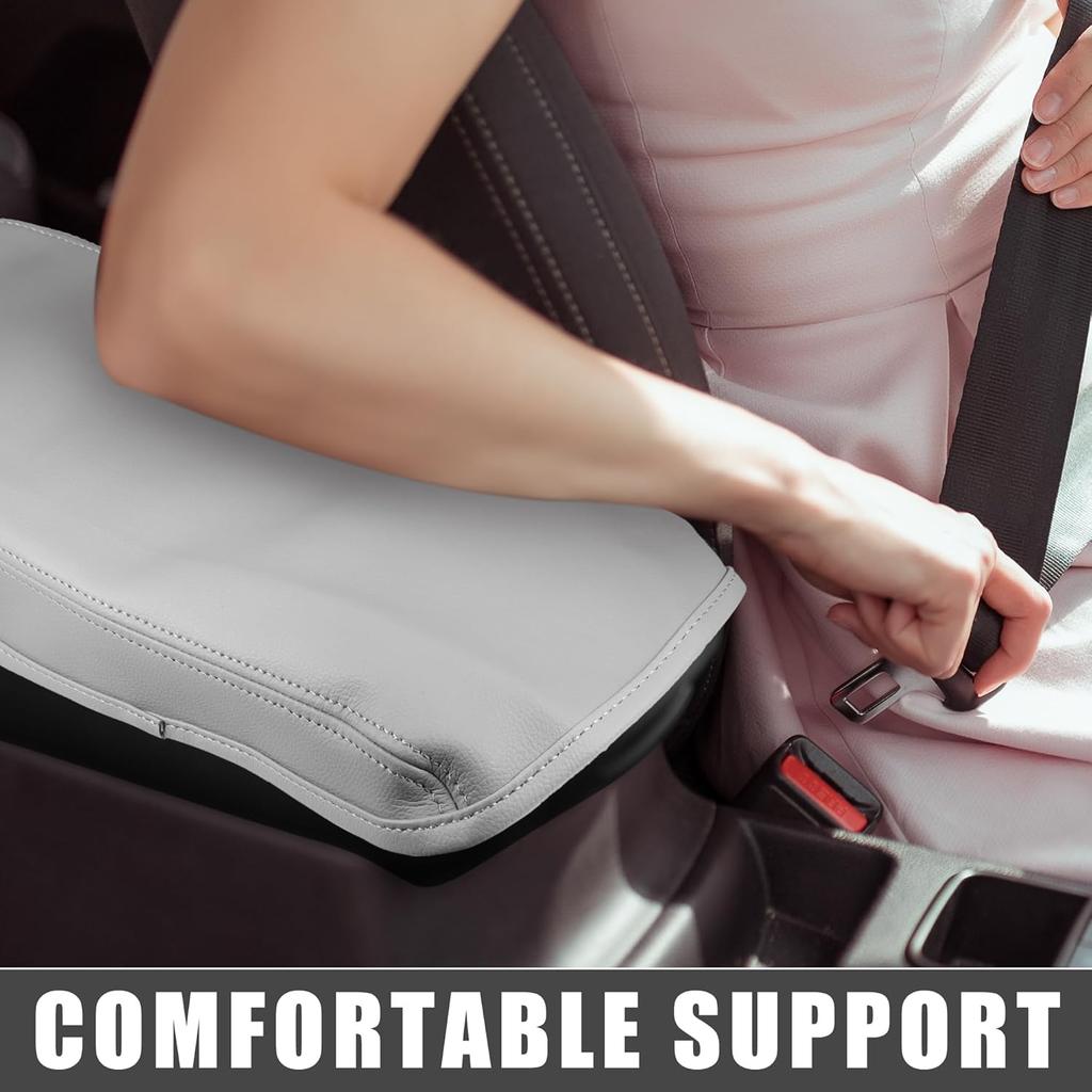 Car Center Console Pad Waterproof Armrest Seat Box Cover Protector for Lexus ES330 ES350 2005-2009 Gray