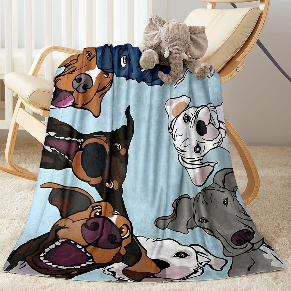 Chihuahua Photo Collage Flannel Blanket,Lightweight,Office Blanket,Sofa Blanket,Comfortable Blanket