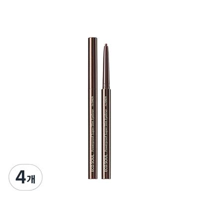 Eco Soul Power Proof Ultra Slim Eyeliner 0,1 g, schokoladenbraun, 4 Stück