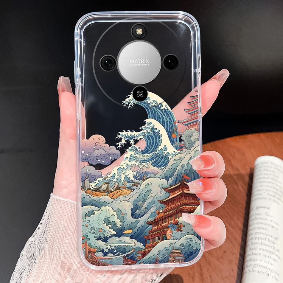 

Clear Case For Honor X70 5G Space Star Aesthetic Bumper For Honor X 70 Phone Cases Soft TPU Silicone Protective Back Cover Honor X70