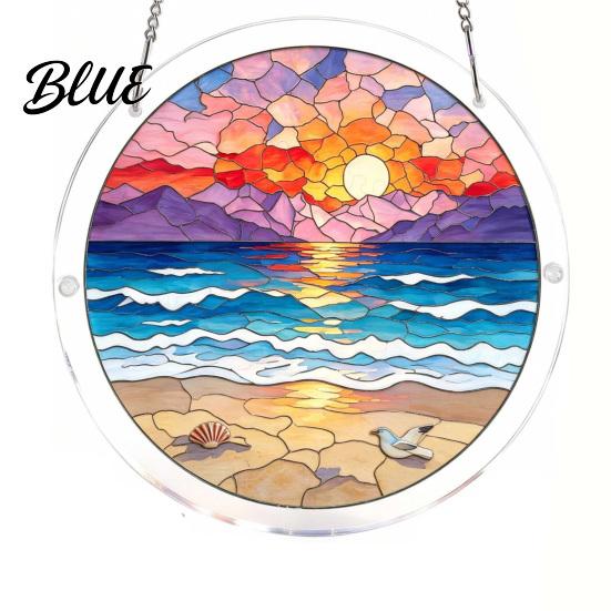 Akrylowa Dekoracja Okienna Puzzle Łamigłówka Łapacz Słońca DIY Puzzle Łapacz Słońca Witrażowy Łapacz Słońca Wisząca Ozdoba do Dekoracji Domu Ogrodu Prezent Kobiety