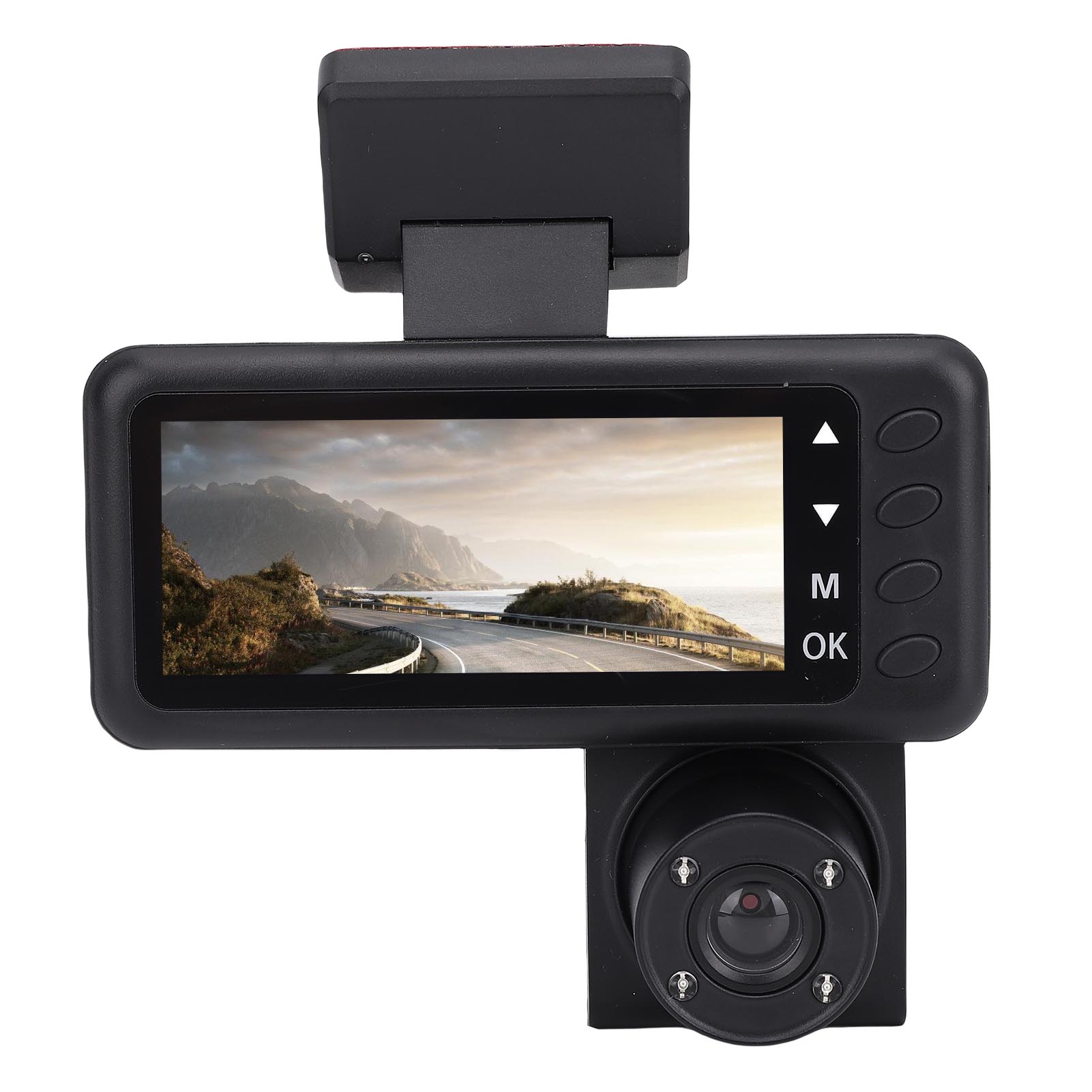 

3 Channel Dash Cam 1080P HD Front Rear Inside Driving Recorder with 2.7in HD Screen 170 degrees Wide Angle Night Mode