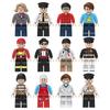 Small Particle Little People Building Block Toy Figures Characters Worker Police Soldier Superheros Building Block Bricks Toy