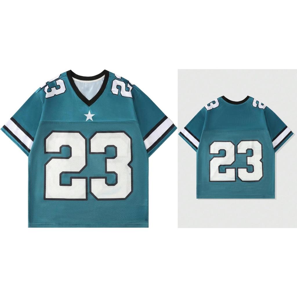 Men's and Women's Digital Pattern Jersey Short Sleeve Stripe Casual T-shirt Sports Shirt T-shirt