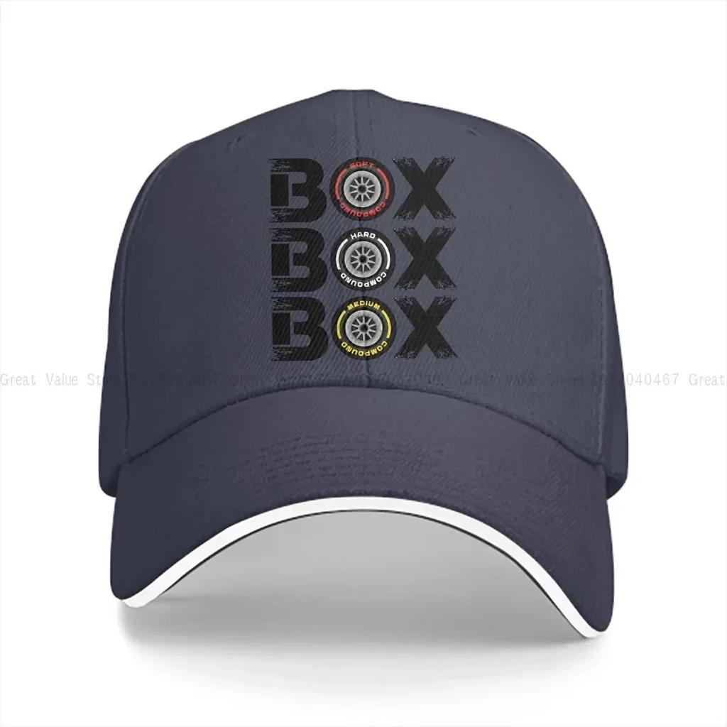 Box Box Box Tyre Compound Baseball Caps Peaked Cap Sun Shade Hats for Men Women