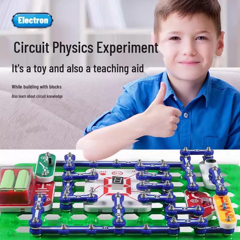 Children's Science Experiment Kit: Electronic Building Blocks & Circuit Toy Set
