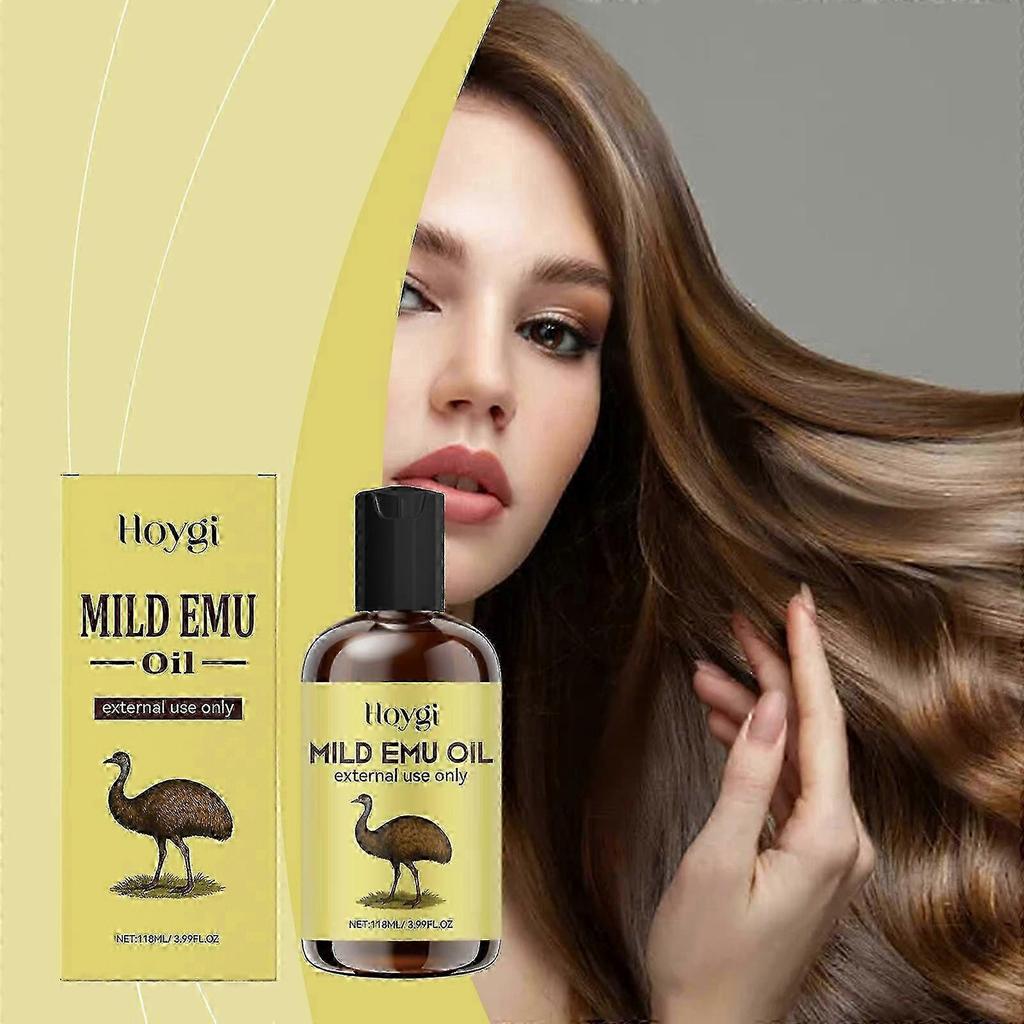 3X Emu Oil Repair Damaged Barrier Relieve Skin Itching Anti Frizzy Hair Reduce Fine Lines Shrink Pore Increase Elasticity Skin Care
