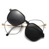 Vintage Square Sunglasses Set with 2 Replaceable Lenses Women Fashion Polarized Shades Trendy Design Outdoor Sun Glasses