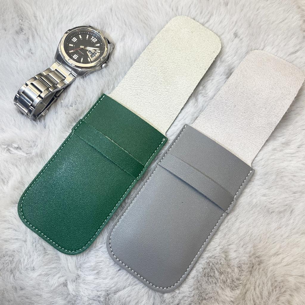Anti-Dust Watch Bag Organizer Jewelry Storage Gift Bag Flannelette & Leather Watch Accessories Case for Watch Storage