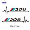 2X Car Body Sticker For Peugeot 2008 3008 208 308 106 107 108 206 207 208 306 307 508