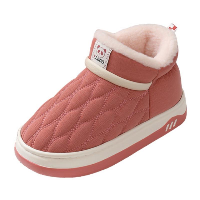 New High-top Cotton Shoes, Couple Models, Warm In Winter, Can Be Worn Outside, Cold-proof, Thickened Leather Waterproof Cotton Shoes
