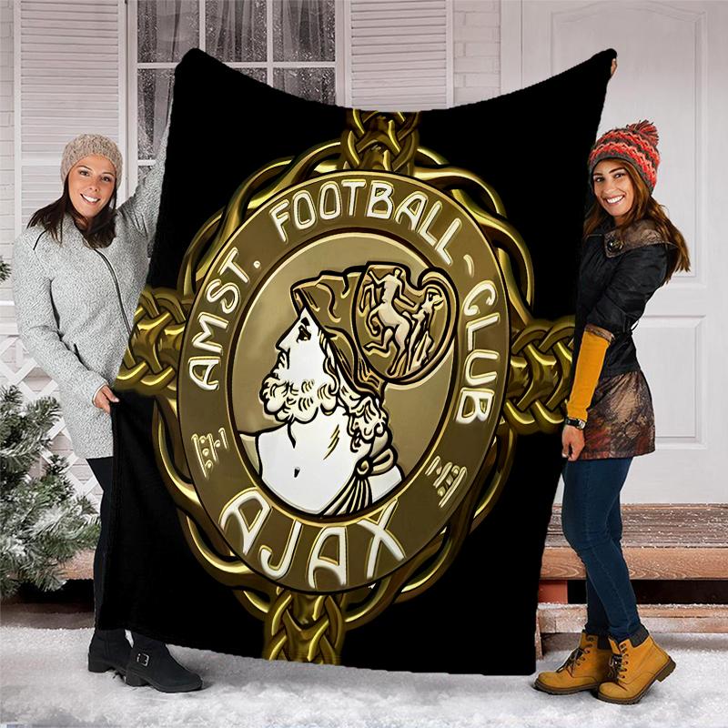 AFC Ajax printed throw blanket—soft,warm;versatile blanket for all seasons—perfect as &air-conditioning throw,nap blanket