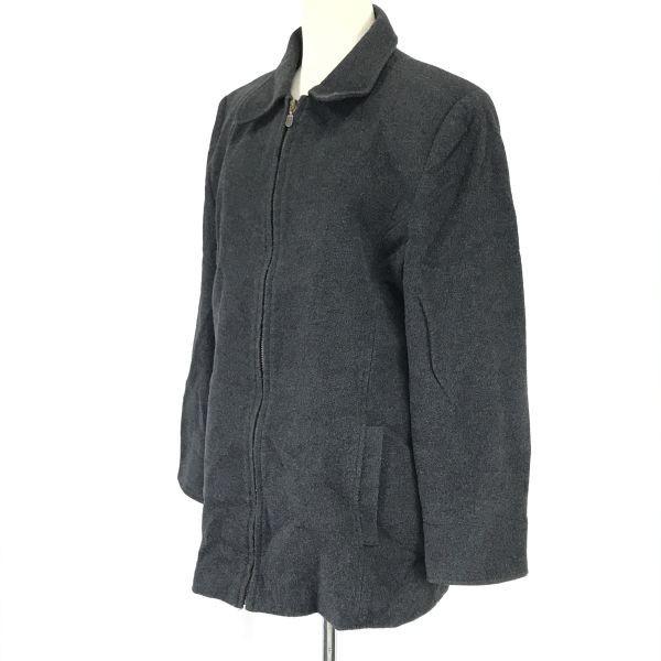 Vintage Bulgaria Jessica Cashmere Blend Wool Coat Women L Gray Full Zip(USED)