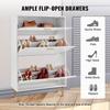Shoe Cabinet with 3 Flip Drawers Shoe Storage Cabinet for Entryway Hallway