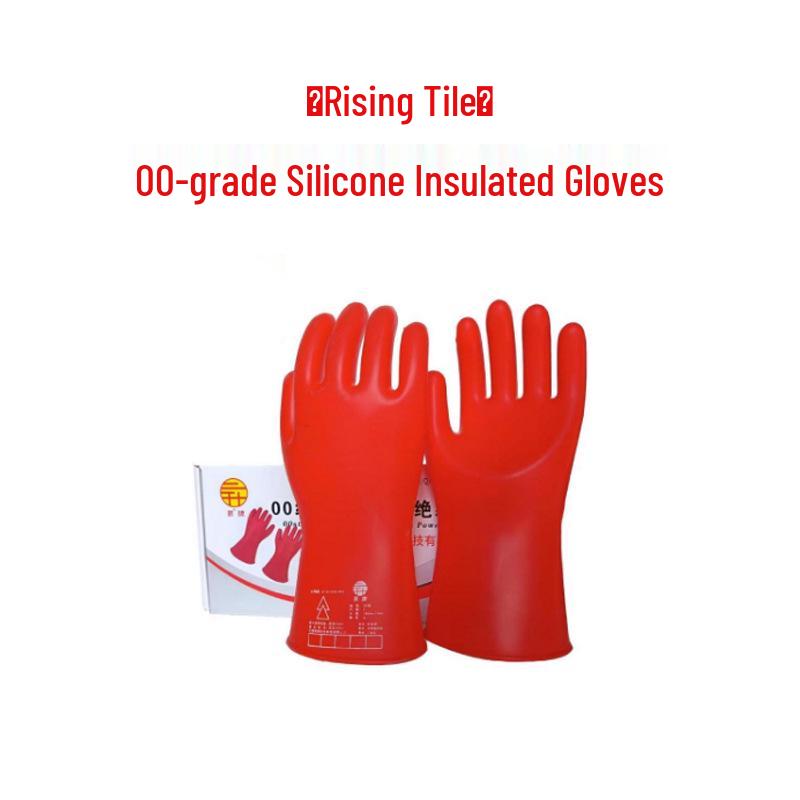 10kV Electrician Anti-Shock Insulating Rubber Gloves for Power Maintenance