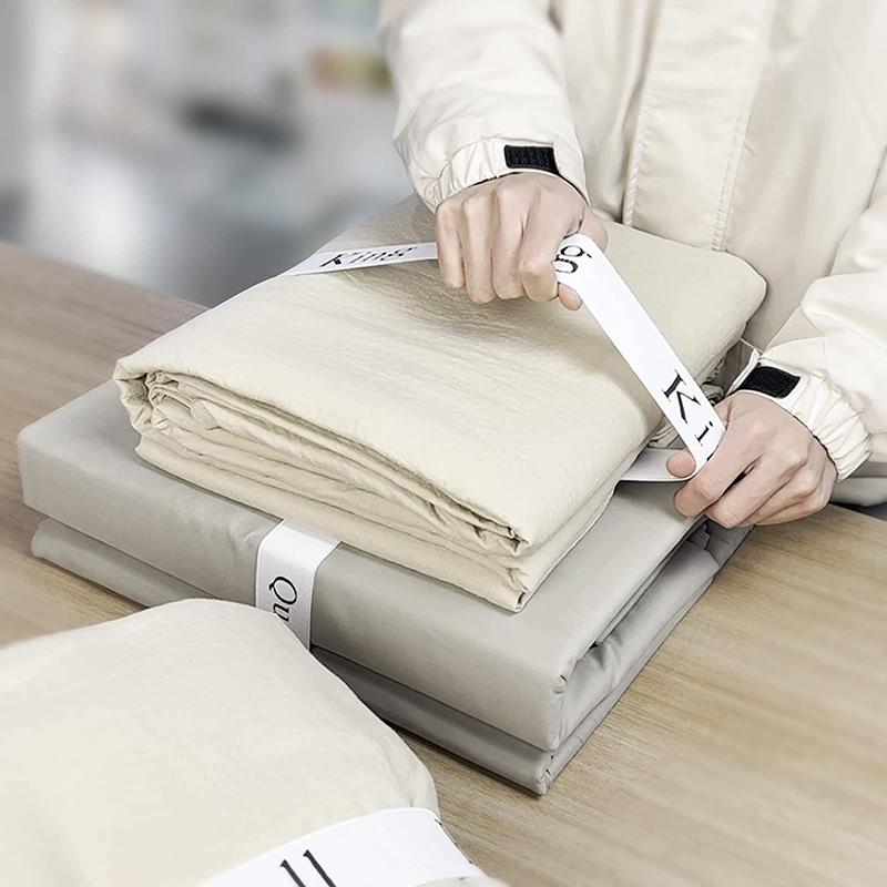 Homes Bed Sheet Organizer Elastic Label Bands Organizers For Linen Closet