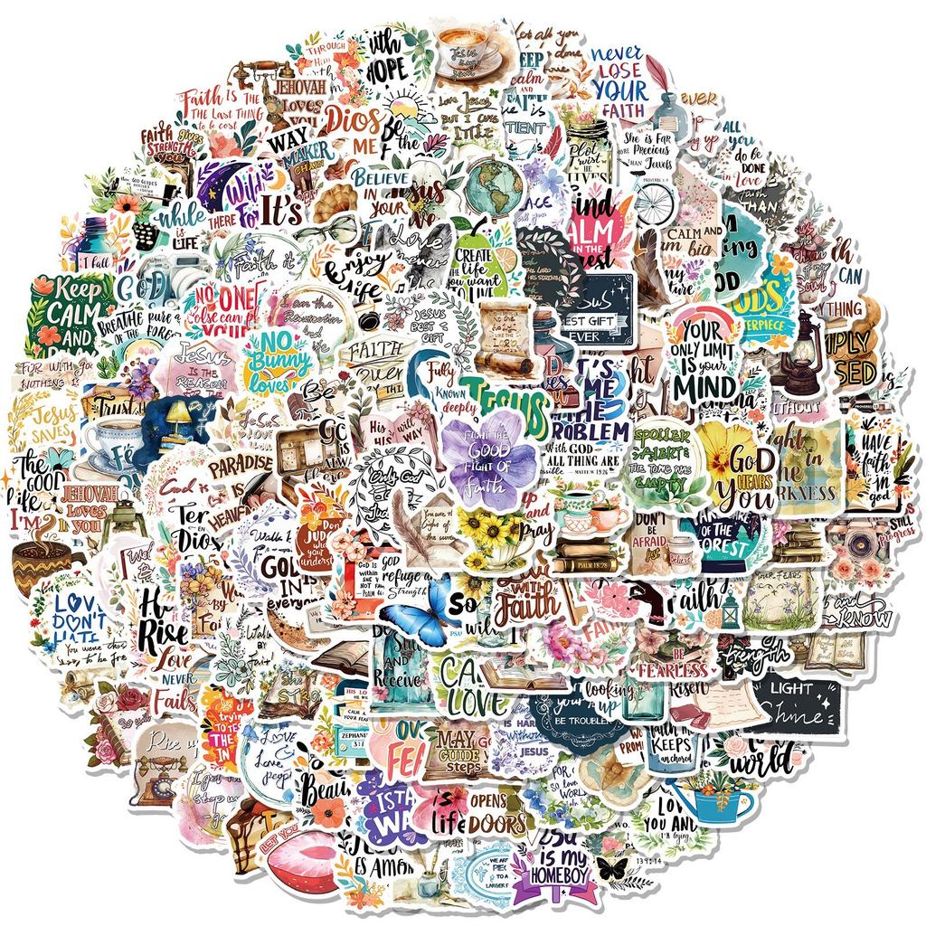 150 Jesus Phrase Bible Fresh Graffiti Stickers DIY Suitcase Car Stickers